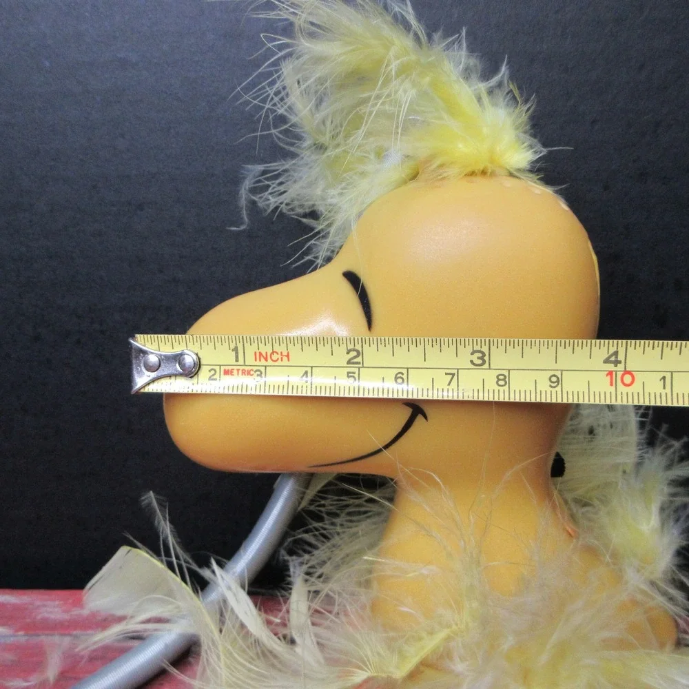 Vintage 1972 Peanuts Woodstock Bobble Head Spring Action Figure Hong Kong United
